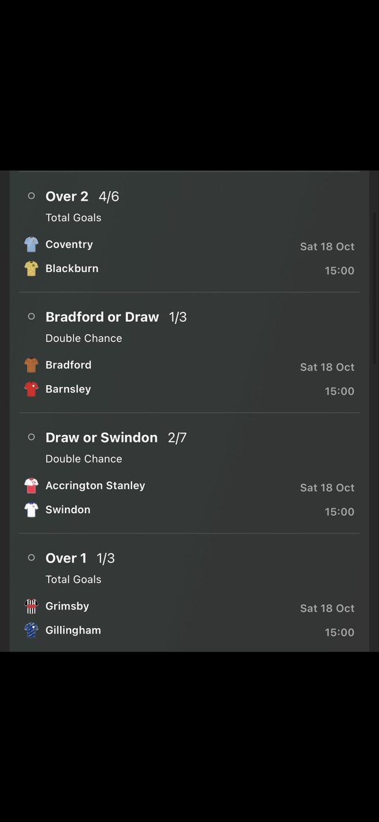 🤩EPIC 16.76/1 ACCA ON THE 3PM KICK OFFS!!!🤩

Join My FREE Group For A Bonus 82/1 Longshot Acca!🚀👸🏼

👇👇👇

t.me/+rMWVMbJ9d_k3O…

SMASH That ❤️ And I Will Accept You!