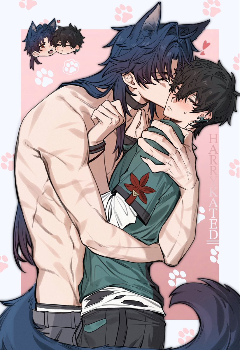 harry_kated's tweet image. #renheng #刃丹 大狼狗吸小猫