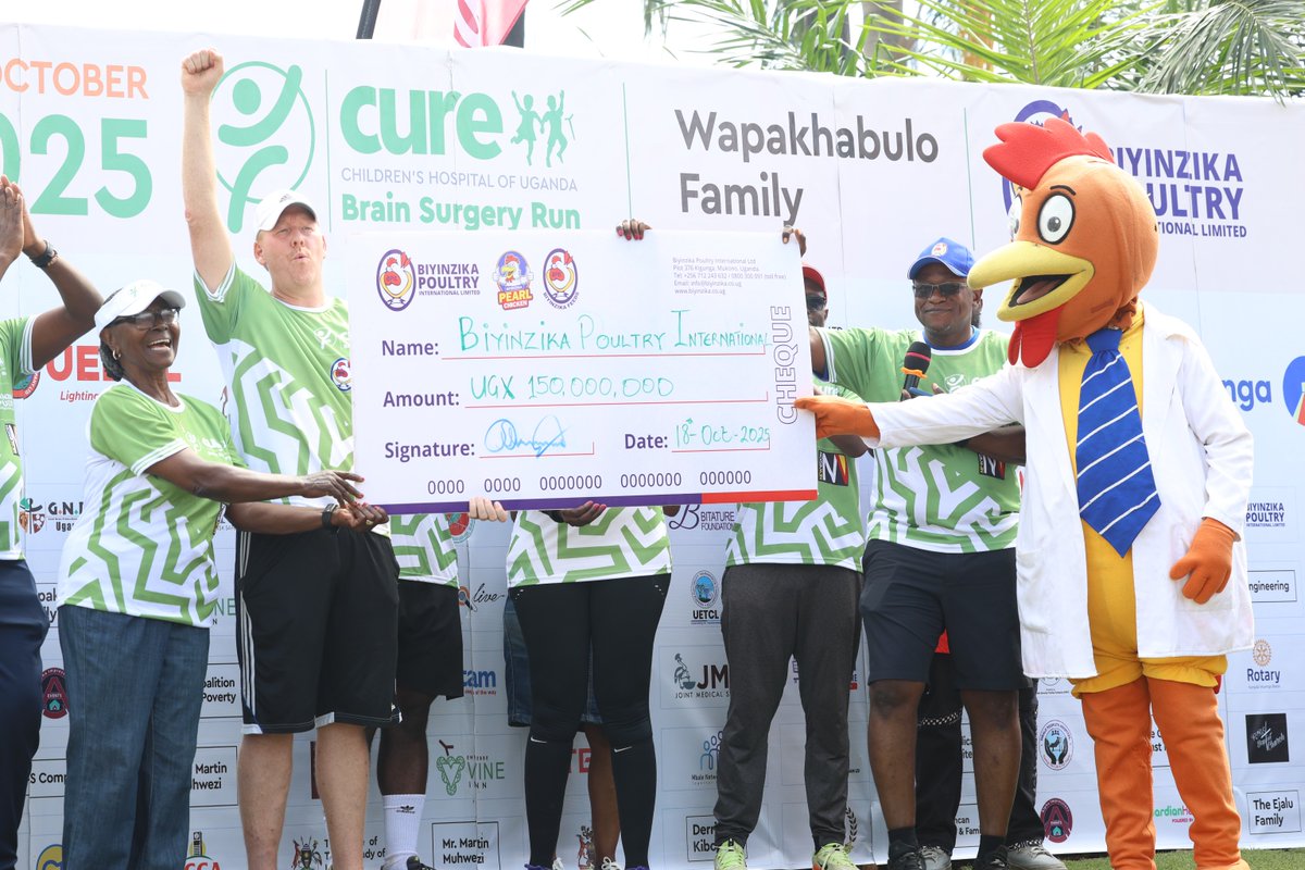 BiyinzikaUg's tweet photo. πββοΈ The 9th CURE Brain Surgery Run in Mbale was a success!
Proud to stand as Cornerstone Sponsor to support life-saving surgeries for children π
Every step counts. Every life matters.
#CUREBrainSurgeryRun #BPIL #RunToSaveALife https://t.co/WVxwuBt5yf