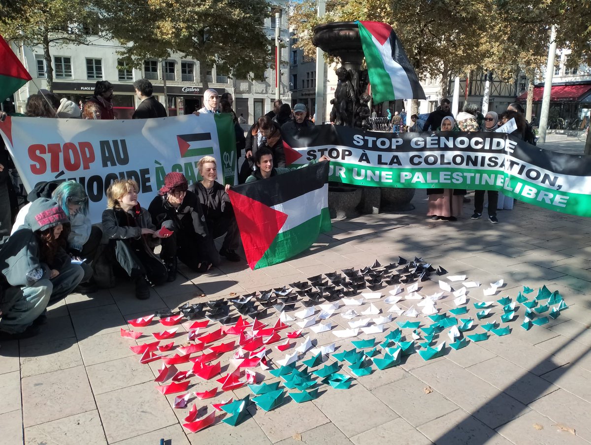 📢 Manifestation unitaire ce samedi à Sainté, pour exiger la fin de la colonisation et la libération de la Palestine. 
✊🏽 Rien n'est terminé, Israël continue de tuer, occuper, coloniser. La solidarité doit se poursuivre et s'amplifier. Jusqu'à la libération.
🇵🇸 Tahia Falestine