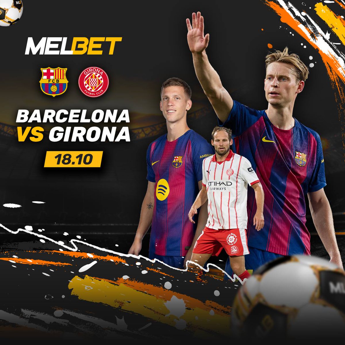 melbetturkeyaff's tweet photo. ⚽️La Liga maçları başlıyor!

Barcelona🆚Girona – 17:15

😎Kazananı tahmin et, şansını Melbet’te dene!

🎁İlk depozitoda %200 bonus seni bekliyor!
🎰Casino'da 64.750₺'ye kadar %200 Hoşgeldin Paketi.
🇹🇷Süper Lig bahislerine özel her hafta 4.000₺'ye Kadar bonus.

#melbet #bonus https://t.co/OfekAiAfo3