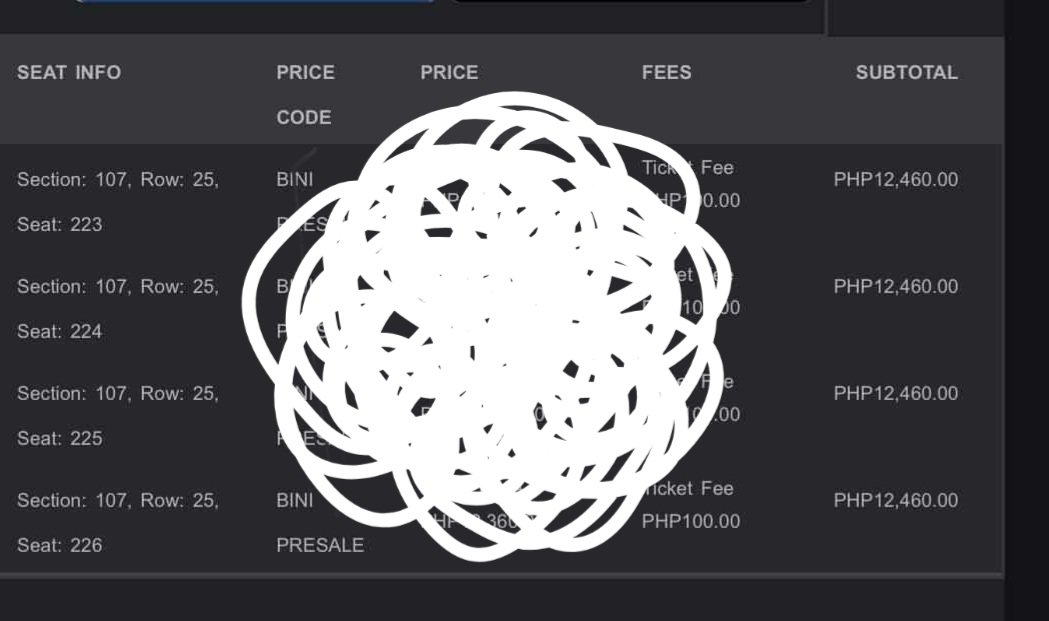 *HELPING A FRIEND 

WTS LFB

BINIFIED (NOV 29)
- VIP SEATED (ORIG PRICE)

SEC 107 ROW 25 SEAT 223-226

DM or REPLY BELOW :)

#BINIFIED #BINI