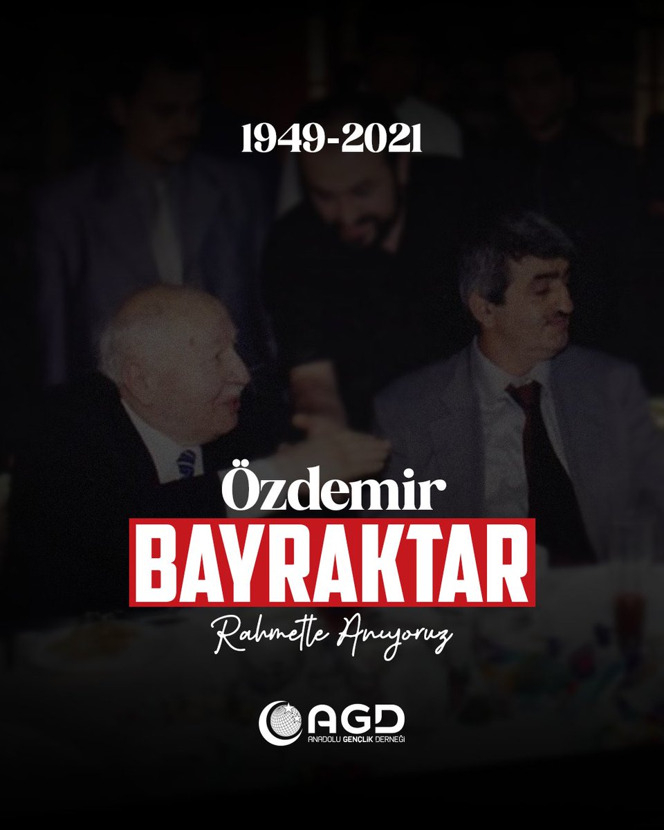 agdorgtr's tweet photo. Baykar Yönetim Kurulu Başkanı Özdemir Bayraktar'ı vefatının sene-i devriyesinde rahmetle anıyoruz.

#AdımAdımZafere
#BirYıldızınİzinde https://t.co/aGBTRxy0XT