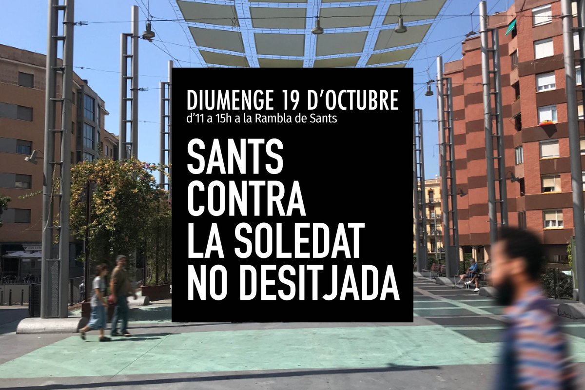 solidaritatSJD's tweet image. ✨ Demà diumenge, el barri de Sants es bolca en la lluita contra la #SoledatNoDesitjada i acull una Jornada participativa plena d’activitats per a tothom d&apos;11 a 13 hores. Participa i #TrencaLaSoledat, un repte social que ens afecta a totes i tots! 
👉 Més a…