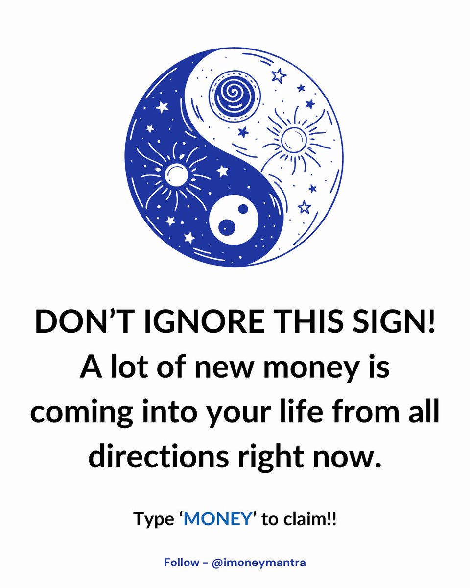 imoneymantra's tweet image. A lot of new money is manifesting.

Claim it with: "MONEY"!!!