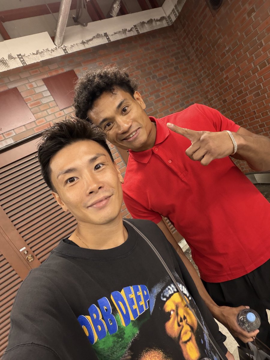iwatashokichi's tweet photo. 再起戦応援に来てくれたアンディ🙌🏼💫

11月14日はマイアミで世界チャンピオンになる🌎‼️

心から応援してるよ📣🔥 https://t.co/4Hz2JIATHo