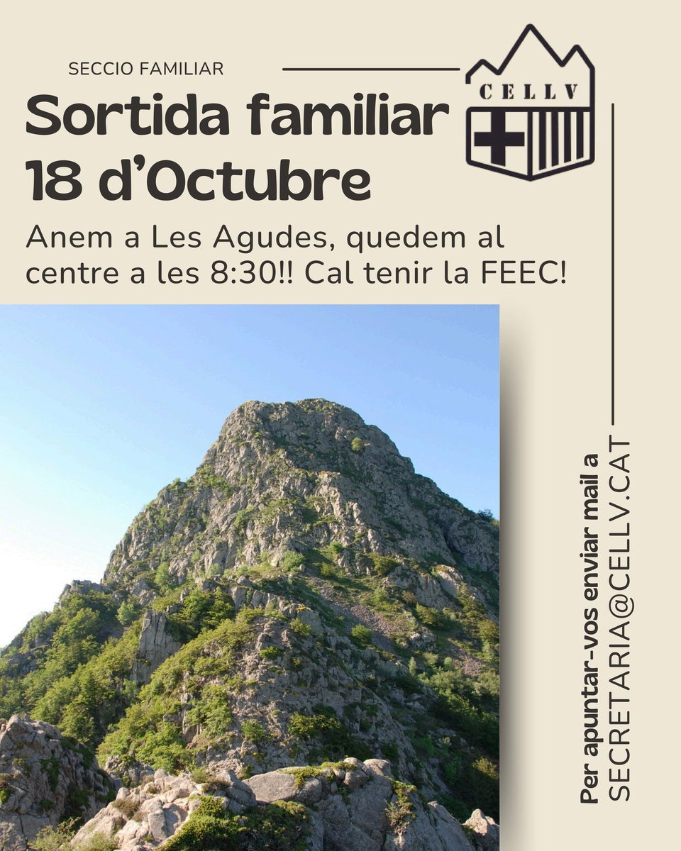 CELlinarsValles's tweet image. Avui reiniciem les excursions familiars ascendint al cim de les Agudes.

#montseny #sortidesfamiliars #excursionisme #excursionismefamiliar @ajllinarsvalles @FEEC_cat @xarxadeparcs @baix_montseny @montseny