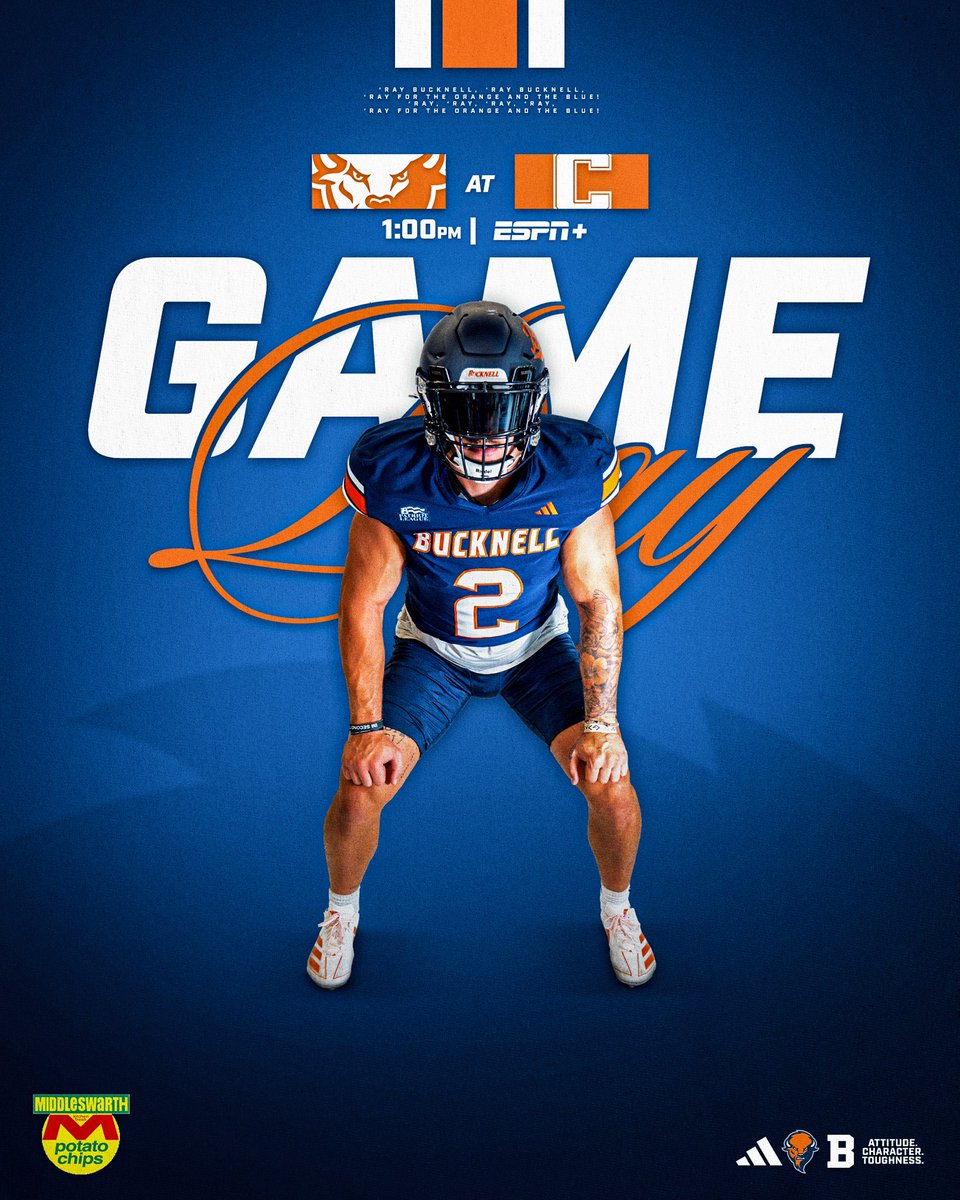 Bucknell_FB's tweet photo. GAME DAY!!! Kickoff against Cornell is set for 1 p.m. in Ithaca! #rayBucknell #ACT

🆚Cornell
📍Schoellkopf Field
⏰1 p.m.
📺ESPN+
📻WKOK 1070 AM
📊https://t.co/K8iCtVF1YS https://t.co/nXU2zuN3eB