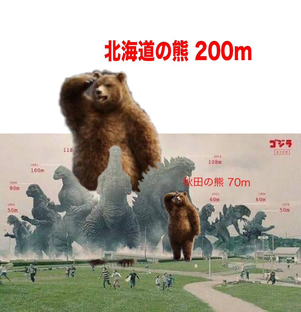 仙台放送の広瀬川河川敷のクマ5頭の物騒な話題やねんけど

これを思い出して震えてる