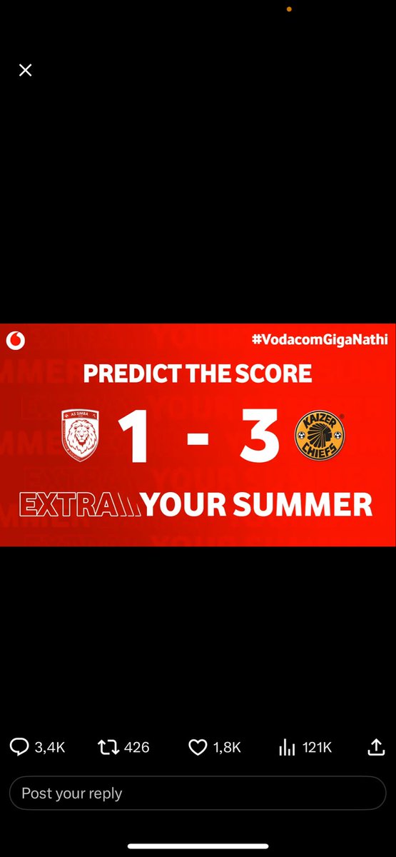 Mahlaba_phoenix's tweet photo. @KaizerChiefs @Vodacom @VodacomSoccer Bolaya khosi bolaya ✌️ https://t.co/Cs8kaMaC9p
