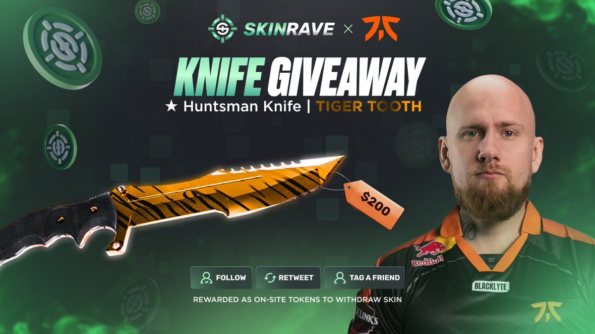 Krimz's tweet image. To celebrate our major qualification, we’re hosting a giveaway sponsored by SkinRave!
🔥Follow @skinravegg + @FNATICCS2
🔥Retweet this post
🔥Tag a friend in the comments