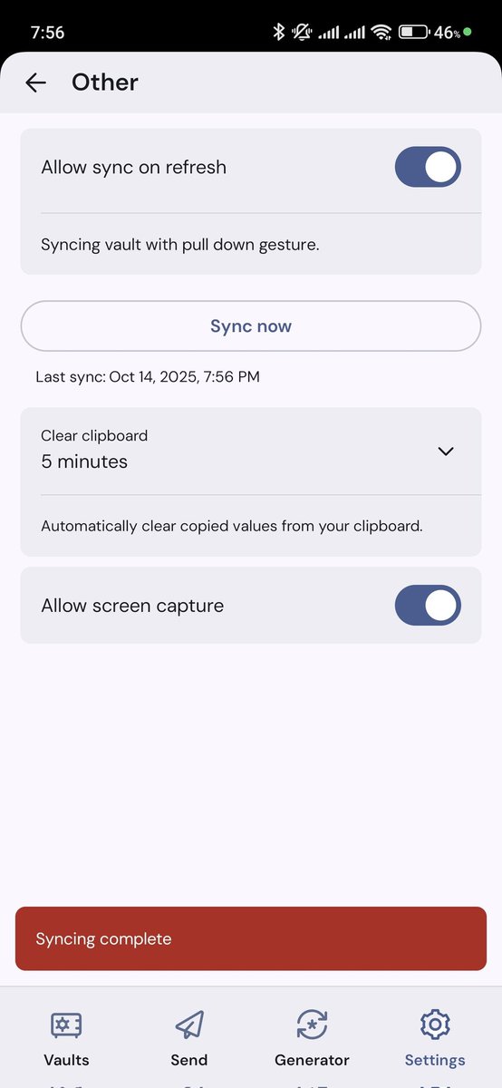 AaganMaskey's tweet photo. Wait… @Bitwarden, did my sync really succeed? 😵‍💫
The message is in red so now I’m not sure if I should celebrate or panic. #UX #confused #qualityassurance https://t.co/A0dH4eWkgq