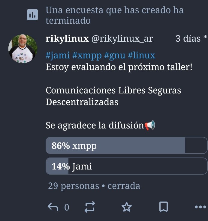 Gnuxero_ar's tweet image. #xmpp #gnu #linux 
El próximo taller será sobre xmpp!
Estén atentos!