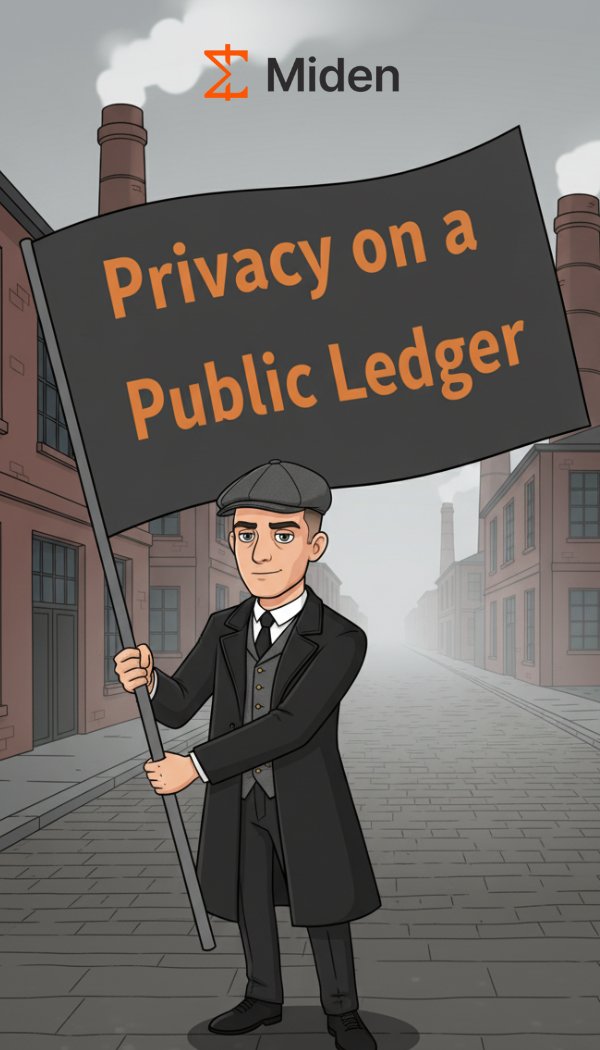 📖Miden 101, Part 2: Privacy on a Public Ledger

🟠On traditional blockchains, your financial life is an open book. Every transfer, every balance it's all public.

🟠 <a href="/0xMiden/">Miden</a>  's Edge model offers a new path. Since you execute transactions locally on your own device, you don’t
