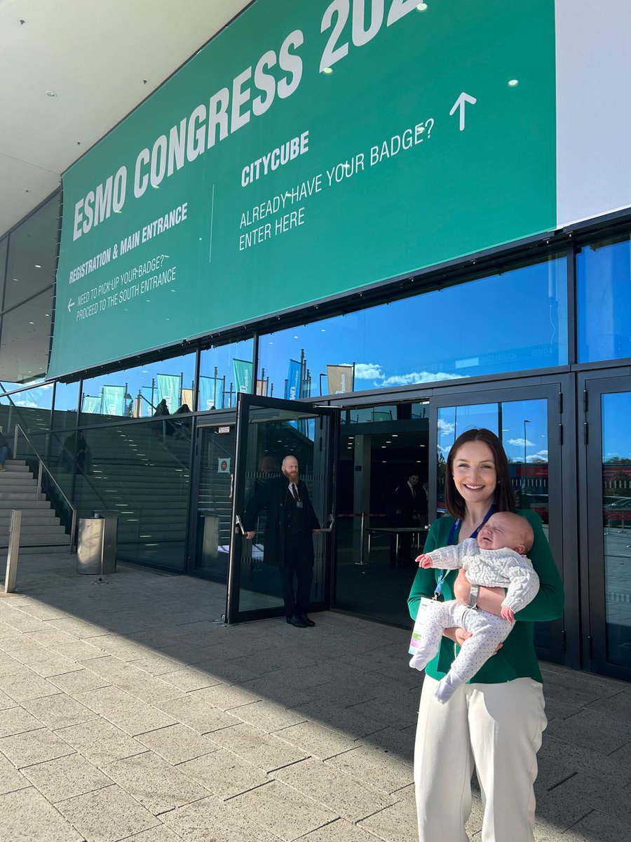 DrMHofman's tweet image. @myESMO #ESMO25 ⭐ PhD @LouiseKostos flew 24 hrs with her 3 month old baby from Melbourne to Berlin to present #AlphaBet co-published in @TheLancetOncol ... Denied entry to conference - under 18s not allowed including babies! Thoughts?