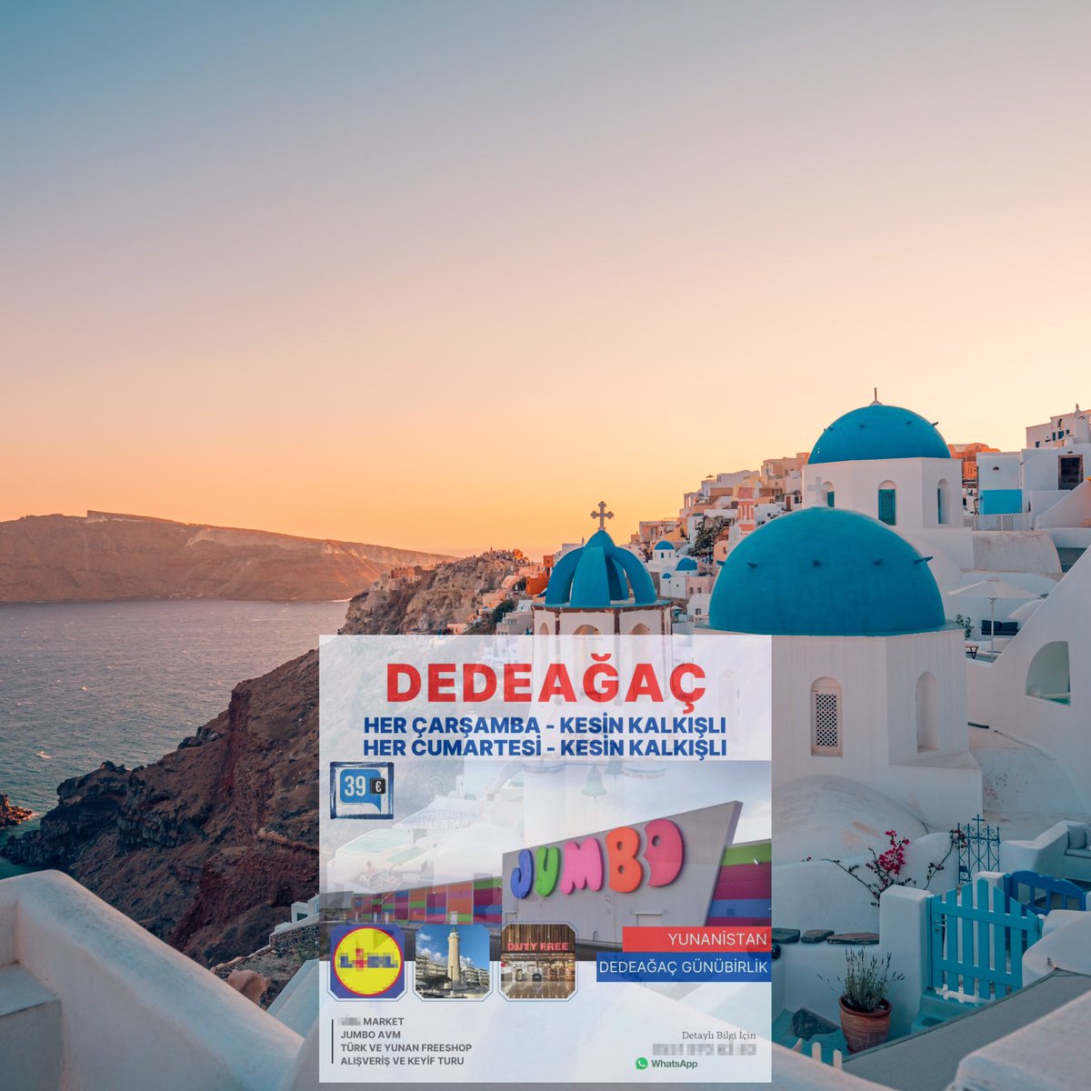 Tur firmaları, Türkiye'den Yunanistan'a 'süpermarket' turları başlattı.

• Tur ücreti: 39 euro (1.900 TL).