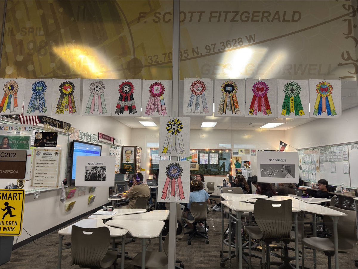 Our <a href="/CypressParkHS/">Cypress Park HS</a> Spanish 4 <a href="/CFISDLOTE/">CFISD LOTE</a> students got into the Homecoming spirit by researching the history &amp; components of this southern tradition. The goal is to be able to compare Homecoming w/ a tradition in the Spanish-Speaking world. They also designed their own mums!