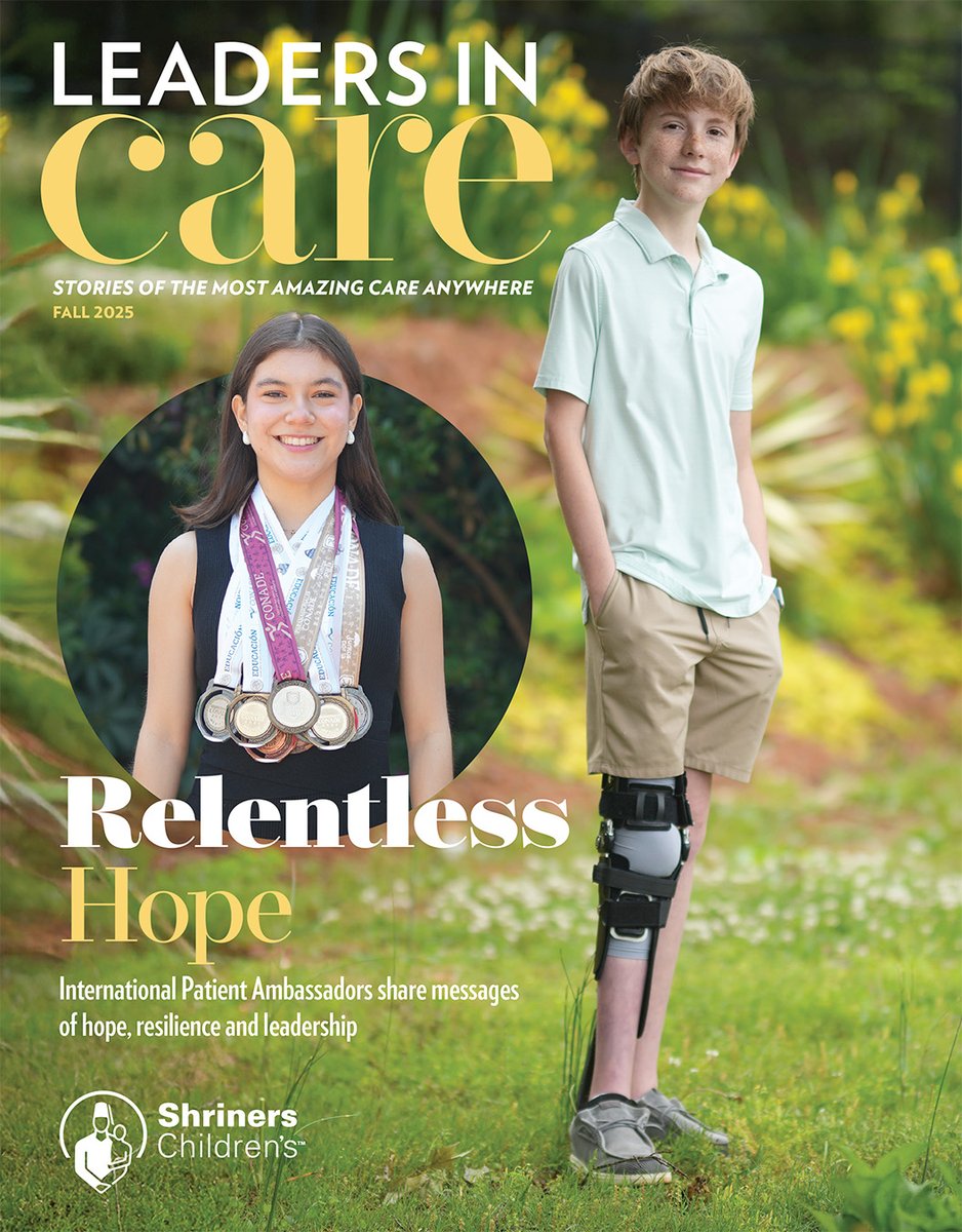 shrinershosp's tweet image. We've got your #WeekendRead! The new issue of Leaders in Care is online! Meet our International Patient Ambassadors, learn about our groundbreaking research, and find inspiring features that showcase the incredible care happening at Shriners Children's. ow.ly/xgap50X2i1z
