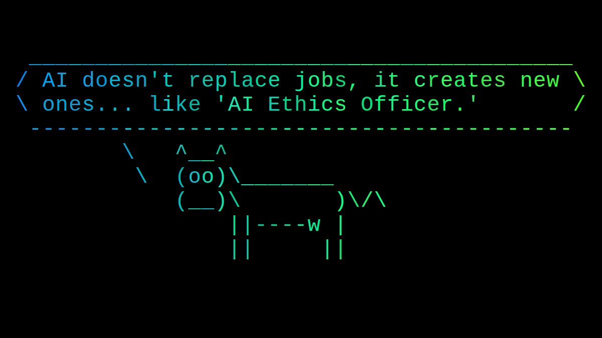 cowsayco's tweet image. #tech #dev #coding #devmemes #developers #devjokes #codinglife