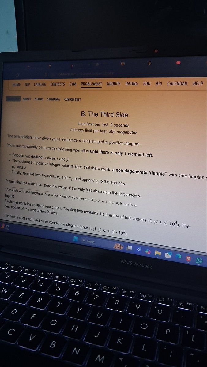 iyoushetwt's tweet image. Day 3
-solved 4 question on cf (800 rated)
- got +96 in div3 
#cpp #ProblemSolving