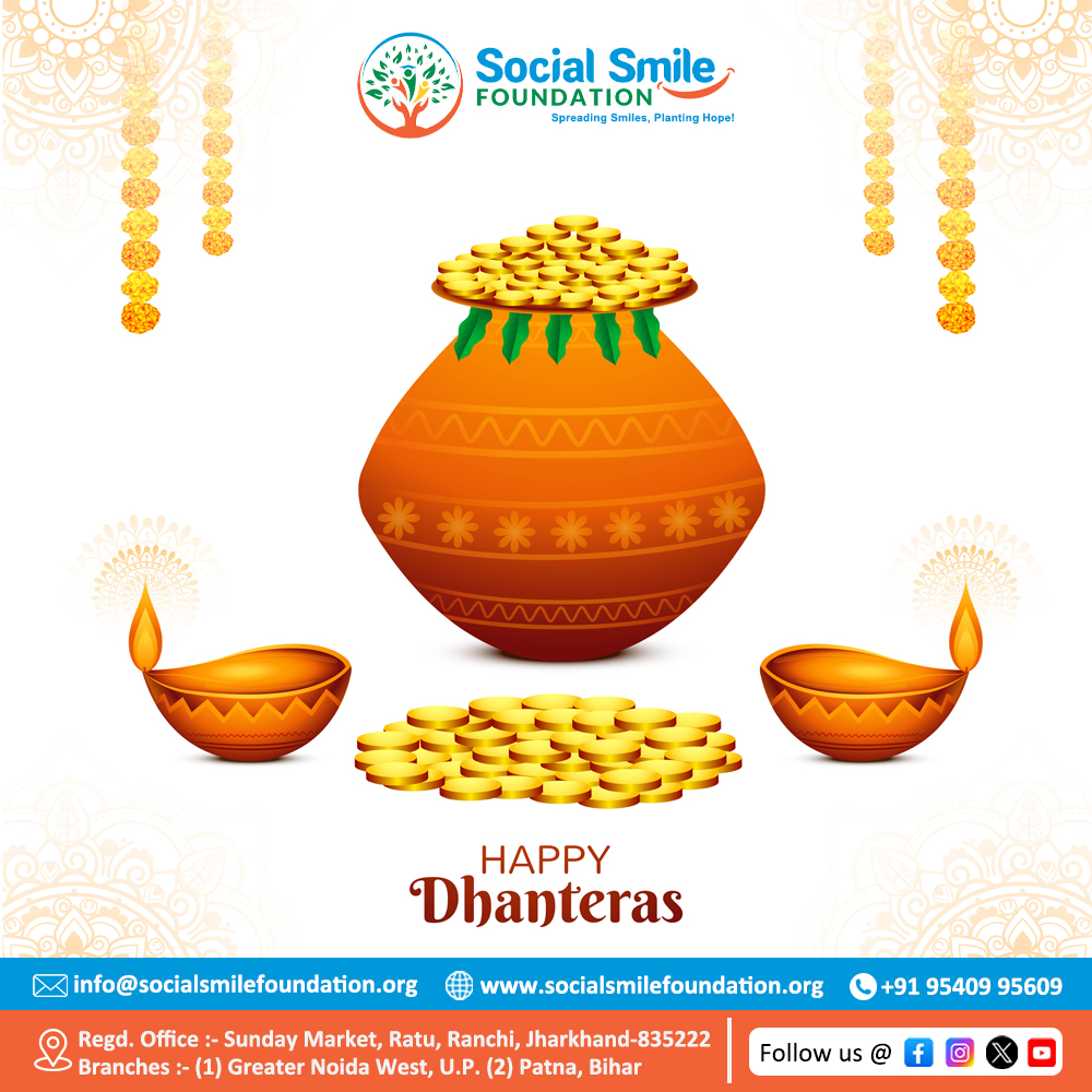 “Let the light of Dhanteras shine bright and fill your home with health, wealth, and joy.”
✨ #DhanterasCelebration #FestiveVibes #BlessingsOfLakshmi