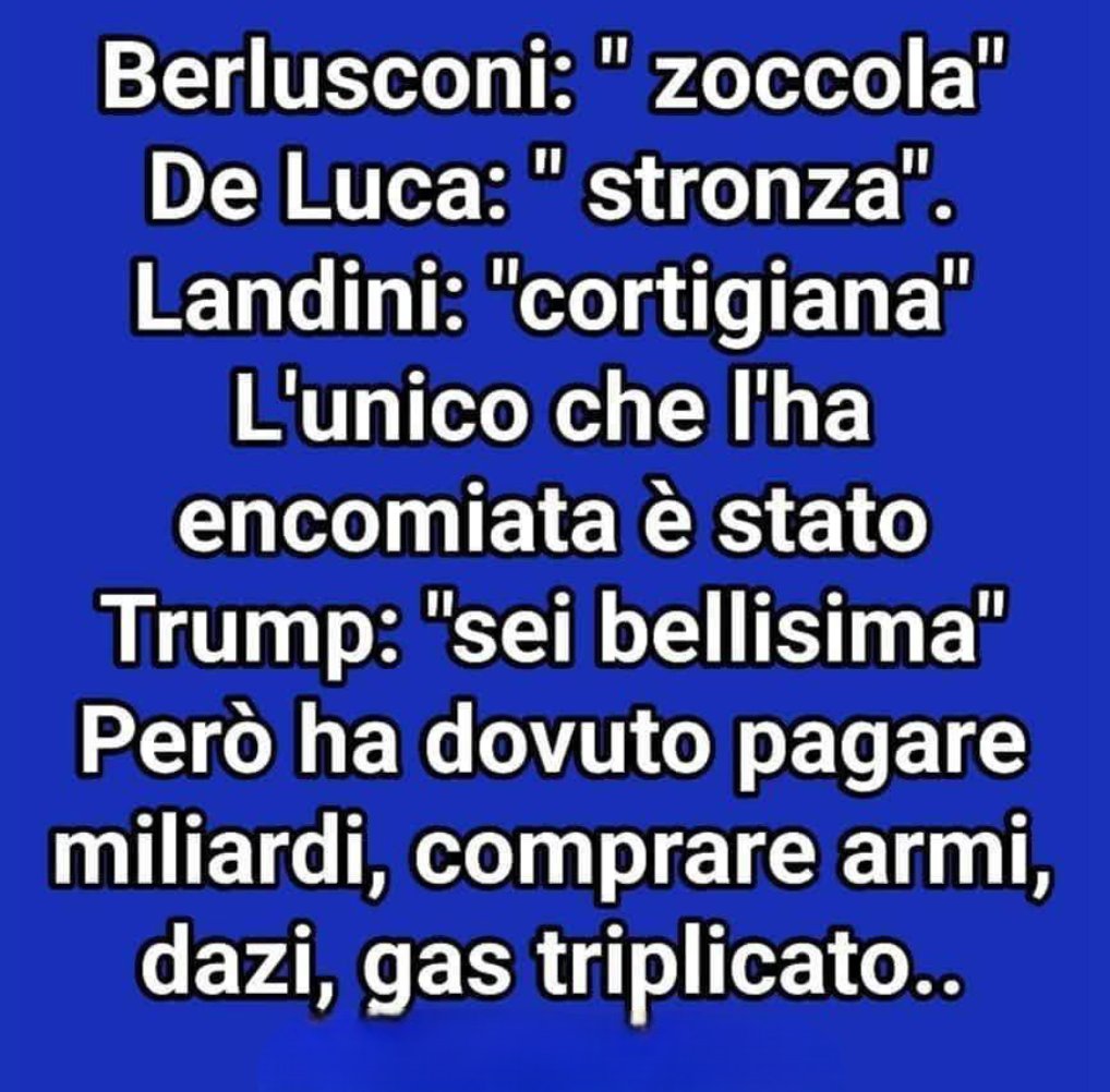 Insomma: il più buono e indulgente è stata Landini!
#Landini Vs #GiorgiaMeloni