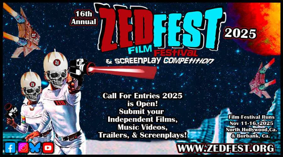Zedfestfilmfest's tweet photo. Catch The Final Film Deadline! for The 16th Annual
@Zedfestfilmfest
&amp; Screenplay Competition 2025 Use code"ZF20255OFF"To Get 5% off Your Entries https://t.co/KRGrs5x1Bv https://t.co/MTdCcP23Gs Enter To Win Cash&amp;Sponsor Prizes! #horrormovies #movies #screenplay #horrorcommunity https://t.co/HK1jcR4KKW