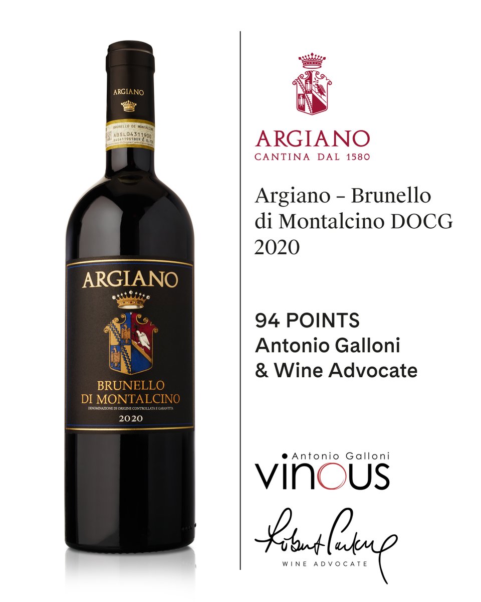 When both Galloni and Wine Advocate agree.

94 points from each. Argiano's 2020 Brunello, one of Montalcino's most historic estates doing what they've done since 1580.

Benchmarks don't happen by accident.

Explore Argiano, link in bio.

#MazeRowWines #InWineWeFindLife #Argiano