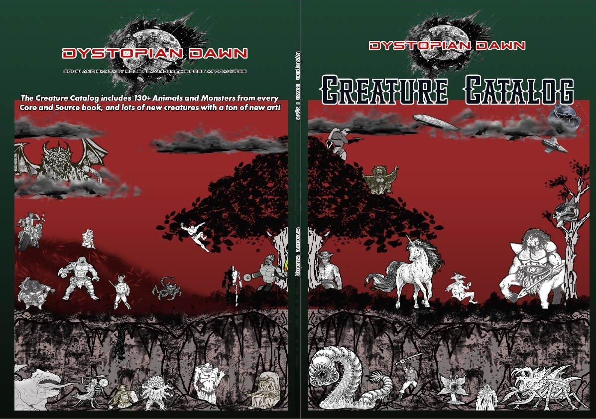 Dystopian Dawn "Creature Catalog"
Cover!