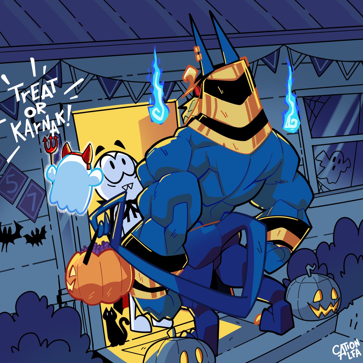 Choose wisely: 
🎃Treat      
        Karnak