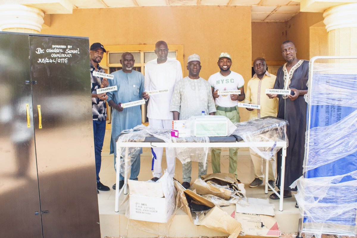 Took time out from this work earlier this week to visit the NYSC Orientation Camp, Dakingari to carry out my 3rd Personal CDS Project

I presented to the State Coordinator and Officials medical utilities for the camp clinic I found deficient while heading the clinic in November