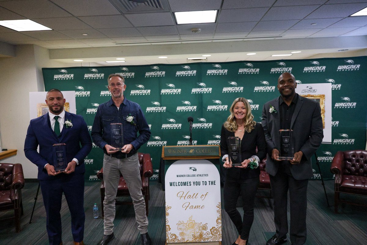 Congratulations to the Wagner Athletics Hall of Fame Class of 2025!🌟

#LetsFly | #WagnerFamily