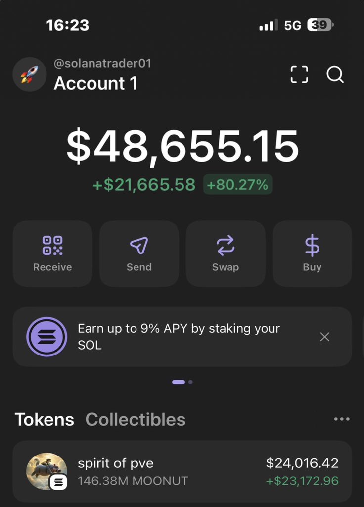 $Moonut is making serious waves — massive profits rolling in from my Alpha TG! 🏆🚀🔥
The fam’s celebrating big wins once again — just another day of alpha! 💰💥

CA: Dr4eEBxPwsH32dractAXU79q3a9tFWFTdUT6KeMupump