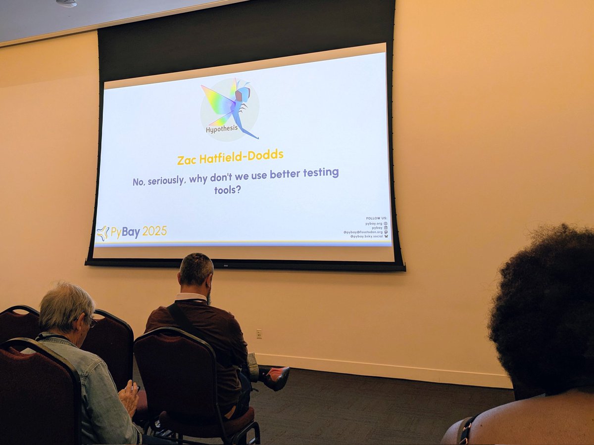 simeonfranklin's tweet image. Maybe I&apos;ll finally adopt better testing tools #pybay2025