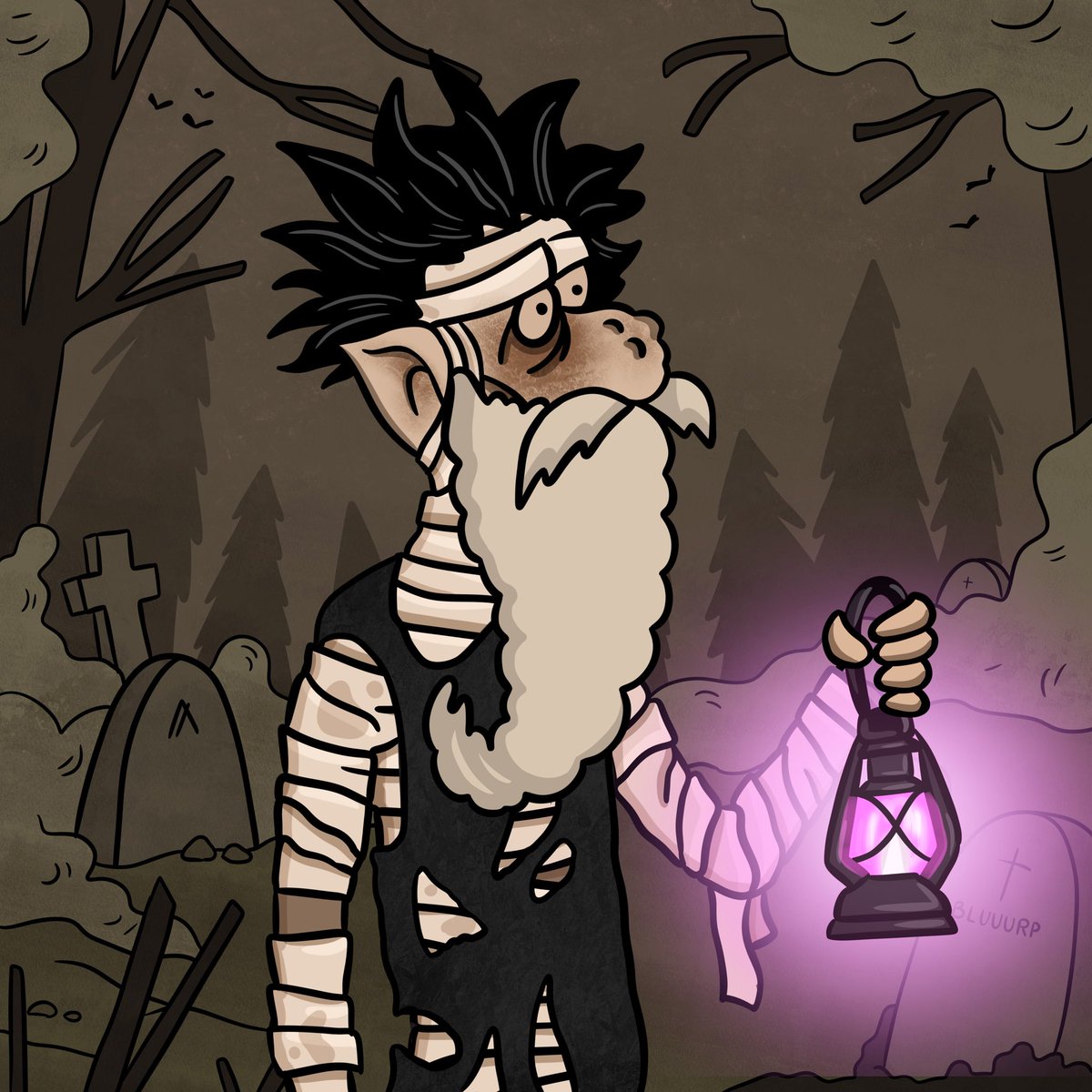 famversedotxyz's tweet image. The curse pulled me in… one fragment claimed. 👁️🗡️ The hunt is on. #Dumblyween #Bluuurp