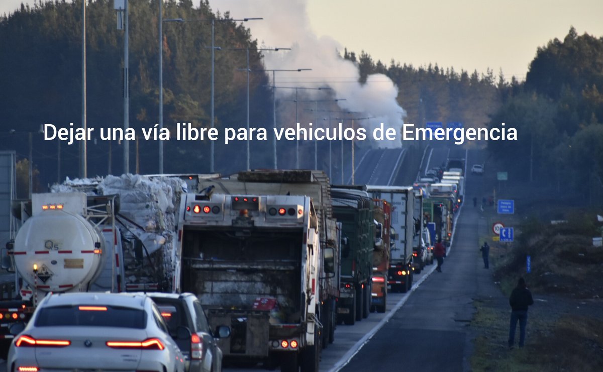 #Prevención | En la medida de lo posible,dejar una #VíaLibre en caso de algún inconveniente en las rutas 
#Araucanía 
<a href="/REAraucania/">REAraucania</a> 
<a href="/camartinezj/">Carlos A Martínez J</a>