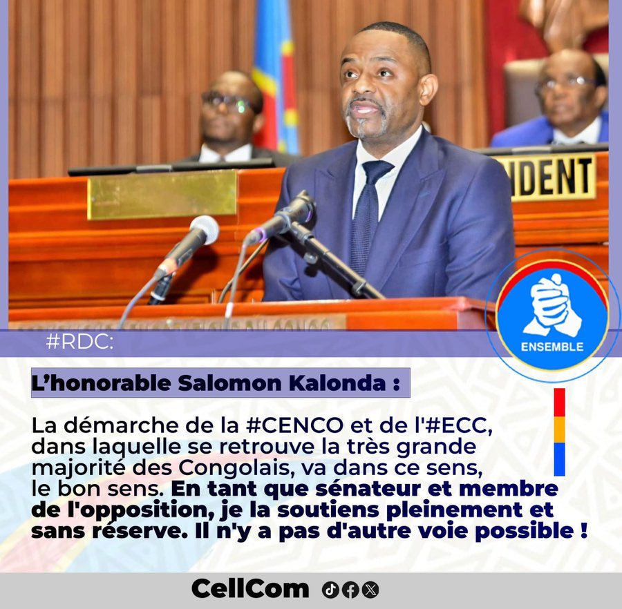 RDC: L’honorable <a href="/SalomonKalonda/">Salomon SK Della</a> rappele que chaque jour qui passe sans dialogue entre Congolais est un jour de plus perdu pour la paix. Il est plus que temps  "