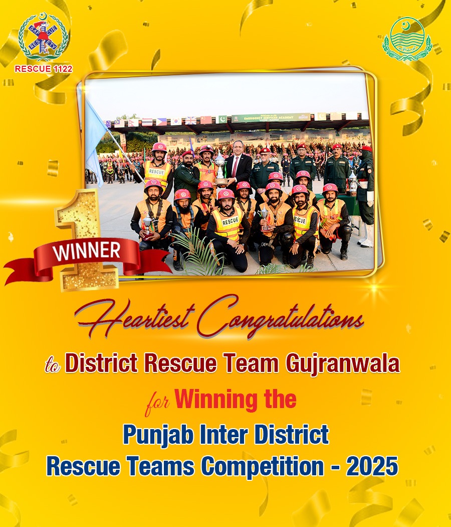 Deeba Shahnaz (@shahnazdeeba) on Twitter photo "HUGE CONGRATULATIONS! 🎉
Rescue Team Gujranwala makes us proud! 🏆 They have won the Punjab Inter District Rescue Teams Competition 2025!
Their dedication, bravery, and expertise have paid off. Wishing them all the best for the National Rescue Challenge! <a href="/GovtofPunjabPK/">Government of Punjab</a> "HUGE CONGRATULATIONS! 🎉
Rescue Team Gujranwala makes us proud! 🏆 They have won the Punjab Inter District Rescue Teams Competition 2025!
Their dedication, bravery, and expertise have paid off. Wishing them all the best for the National Rescue Challenge! <a href="/GovtofPunjabPK/">Government of Punjab</a>