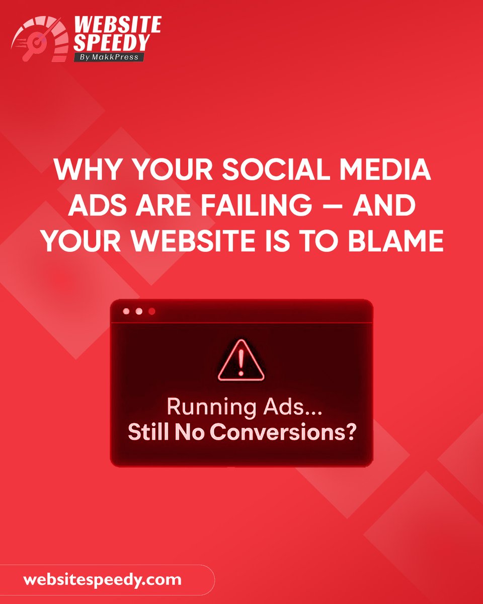 WebsiteSpeedy's tweet image. You don’t have a “bad ad” problem.
You have a “slow website” problem. 👀
👉 Website Speedy can fix that fast!
Visit our website - websitespeedy.com
#WebsiteSpeedy #WebOptimization #DigitalMarketing #SpeedMatters #AdPerformance #FasterWebsites #TechTips #Websitetraffic