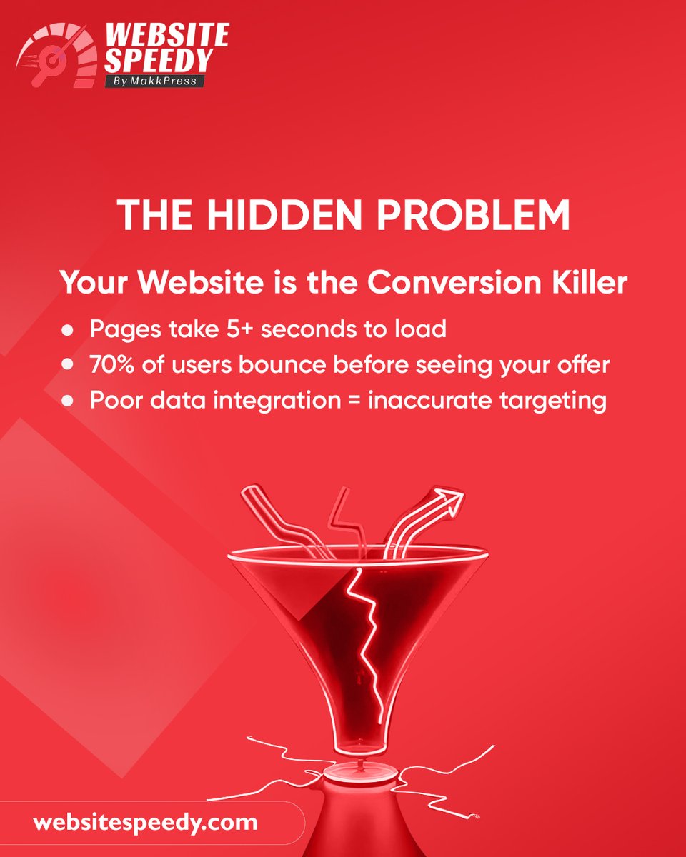 WebsiteSpeedy's tweet image. You don’t have a “bad ad” problem.
You have a “slow website” problem. 👀
👉 Website Speedy can fix that fast!
Visit our website - websitespeedy.com
#WebsiteSpeedy #WebOptimization #DigitalMarketing #SpeedMatters #AdPerformance #FasterWebsites #TechTips #Websitetraffic