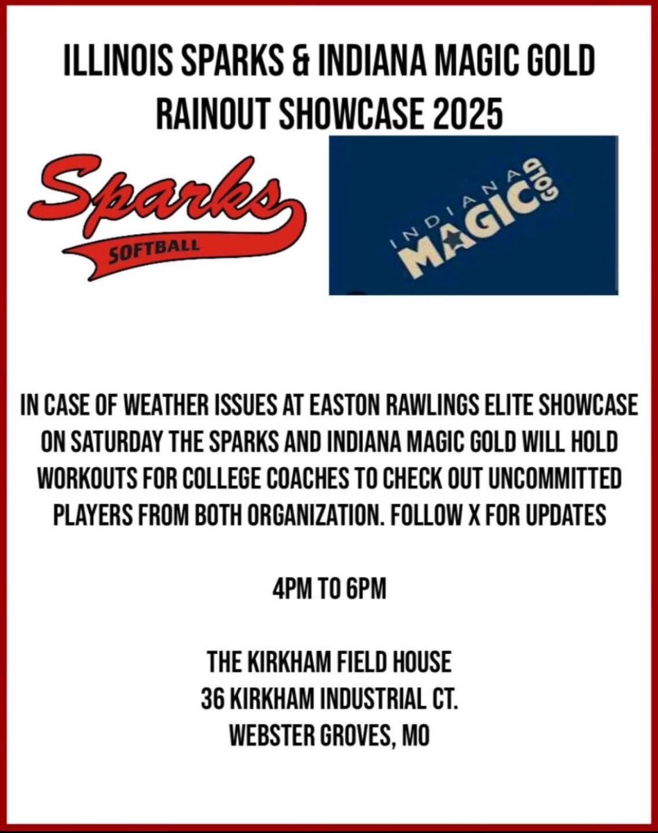 Coaches, we will be indoors from 4-6 come watch us ! <a href="/Sparks16uJP/">Sparks16u JP</a>