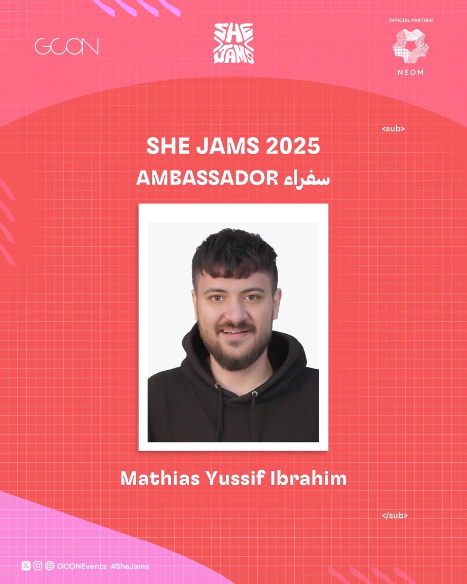 GCONEvents's tweet photo. هل ودك تعرفين معلومات بمجال الألعاب؟
تقنيات ودك تتعلمينها اكثر؟
سفراء #SheJams2025
جاهزين للرد عليكم من خلال خبرتهم بالألعاب الإلكترونية 😻
للتسجيل:
https://t.co/efCDDLfwQj
بالشراكة مع @NEOM
#SheJams https://t.co/YcYX2YGQPS