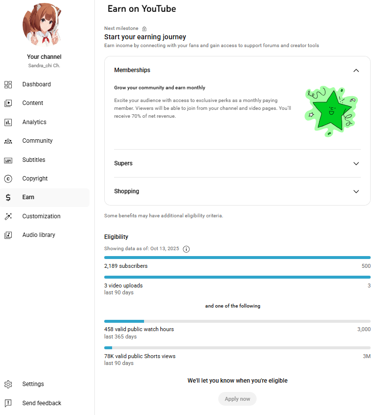 Sandra_Chi_EN's tweet image. Love Charlie for being open about his earnings online. I hope we can all be more open. I've always been open about my earnings- but here's the run down! I've been streaming for five years and I've made $2,342.21 on Twitch. I am not eligible for earnings on YouTube yet.
