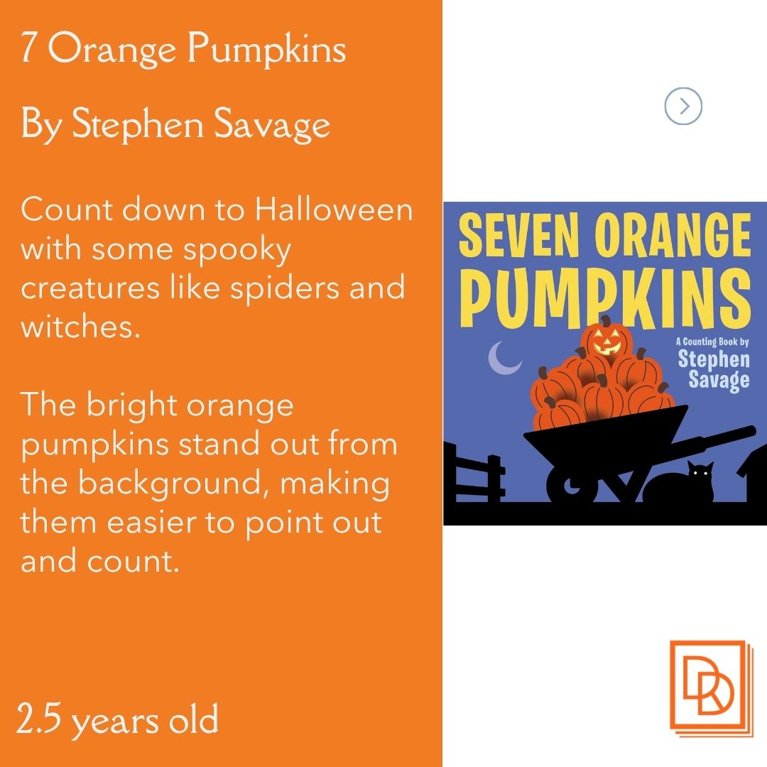 DDReading's tweet image. Prescription for Reading #1 for October 2025! Ages 18 months-2.5 years.
Five Little Pumpkins: ow.ly/51yx50XevAW
Learn more at: ow.ly/ZoUo50XevAY
Talk, Sing, Read, Play. Everyday! 
#booksforkids #books #parenting #kids
