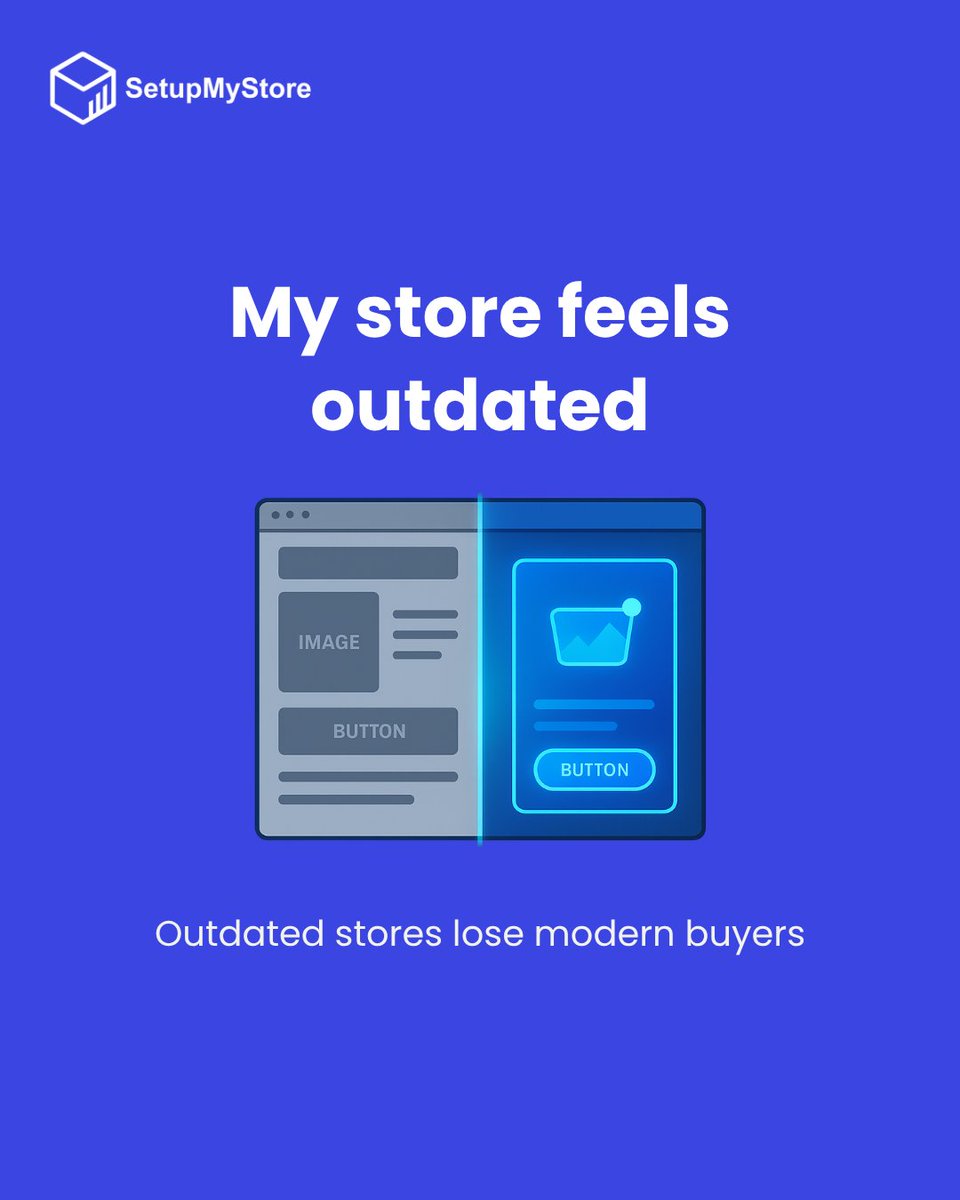 CEO_SMS_Waleed's tweet image. 💻 Your store might not be broken — just outdated.
What worked in 2022 won’t win in 2025.
Modern customers expect speed, clarity, and confidence before they click “Buy.”

#SetupMyStore #EcommerceDesign #EcommerceFix #ShopifyExperts #StoreRedesign #ModernEcommerce