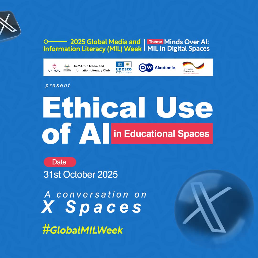 xtindi's tweet photo. AI is changing how we learn, teach and even think. 

But are we using it ethically?

Join our X Space on Ethical Use of AI in Educational Spaces.

🗓 31 Oct | 🕖 7 PM

Be part of the #GlobalMILWeek conversation!

#EthicalAI #AIinEducation #MILWeek2025 https://t.co/FOY5aYjJf1
