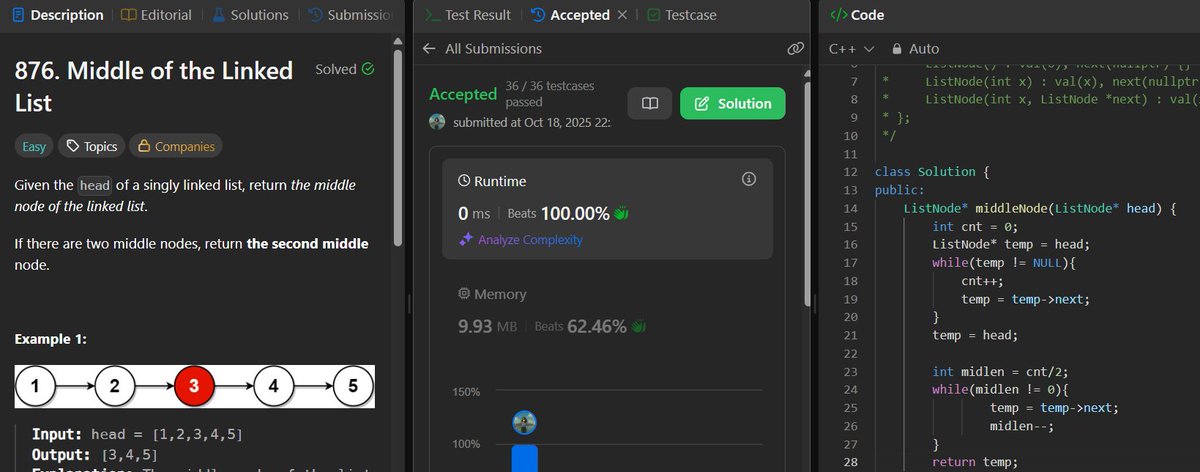 gargieesingh's tweet image. Day 94, 95 of #100DaysOfCode

☑️Linked List - doubly linked list
☑️some research on something
☑️some backend work

#LearnInPublic