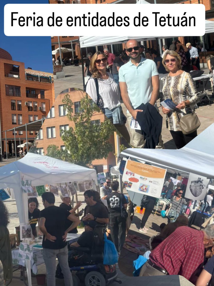 Hoy hemos estado en la Feria de Entidades de Tetuán, conociendo el trabajo de asociaciones y entidades que hacen una gran labor en nuestro distrito