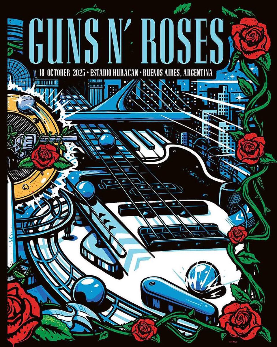 Los dos afiches oficiales de <a href="/gunsnroses/">Guns N' Roses</a> 🔥