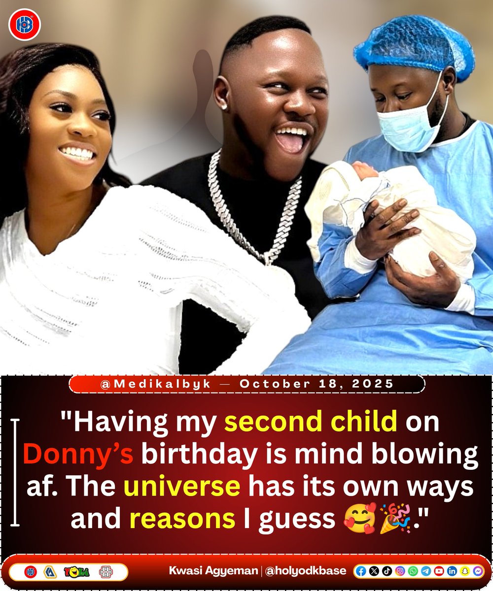 KwaAgyeman's tweet image. Double Celebration: Medikal Welcomes Baby Space Frimpong on Shatta Wale’s Birthday with Musician Eazzy 

#HolyodkBase #Shattafest2025 #shattabration #music #entertainment